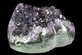 Purple Amethyst Crystal Heart - Uruguay #76776-1